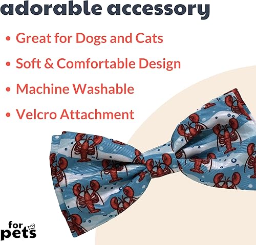 Miniatura 2 de Huxley & Kent Pajarita para mascotas | Rollo de langosta (extra grande) | Accesorio para el collar de pajarita | Divertidas pajaritas para perros y