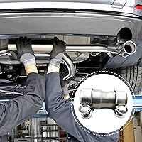 Vista 6 de Kingsea Stainless Steel Exhaust Pipe Fitting, Exhaust Sleeve, Connection Diameter 40 mm to 45 mm, Pipe Connector Exhaust Clamp