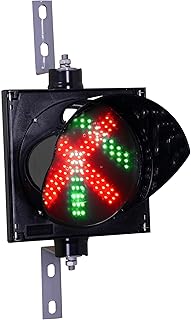 Signaworks LED Traffic Stop Light 1 Light X/Arrow 8 Inch Diameter and Industrial Loading Dock Bay Light, Indicator Light 85-265VAC (Power Cord and Controls NOT Included)
