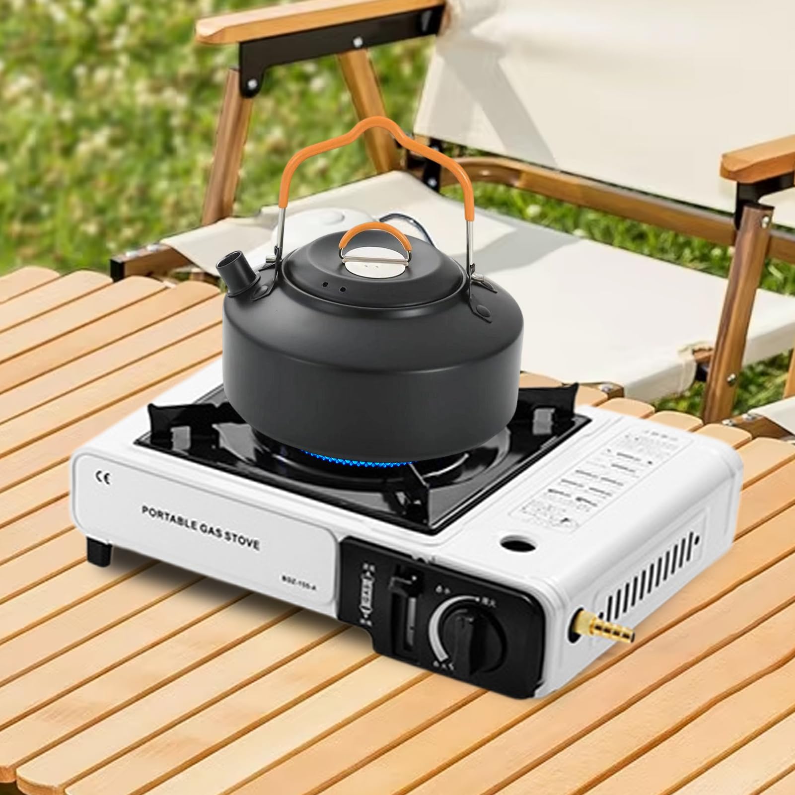 Réchaud portable camping chauffage rapide et résistant à la chaleur de | Brûleur Réchaud Camping Extérieur randonnée avec sac à dos, feu de camp, patio, cuisine