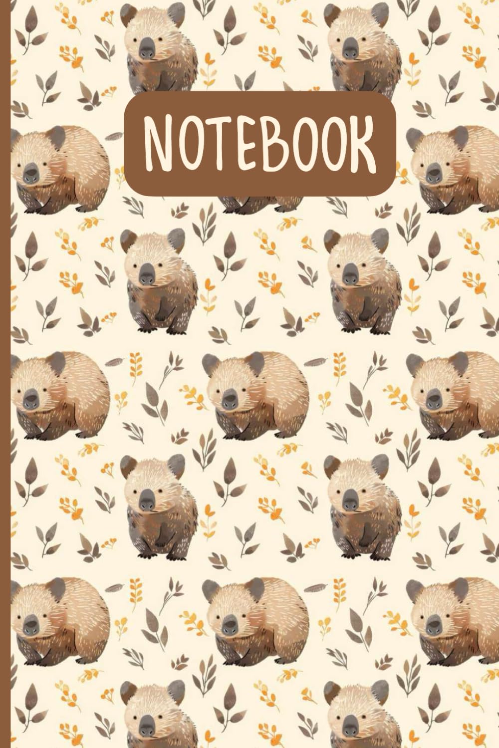 Cute Wombat Notebook: Adorable Wombat Notebook for Animal Enthusiasts, Wildlife Fans, and Creative Souls