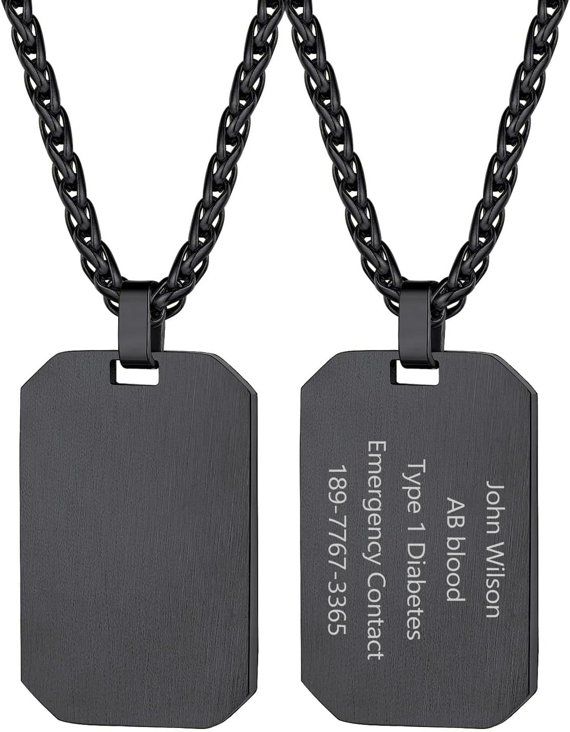03-Black Octagon Tag