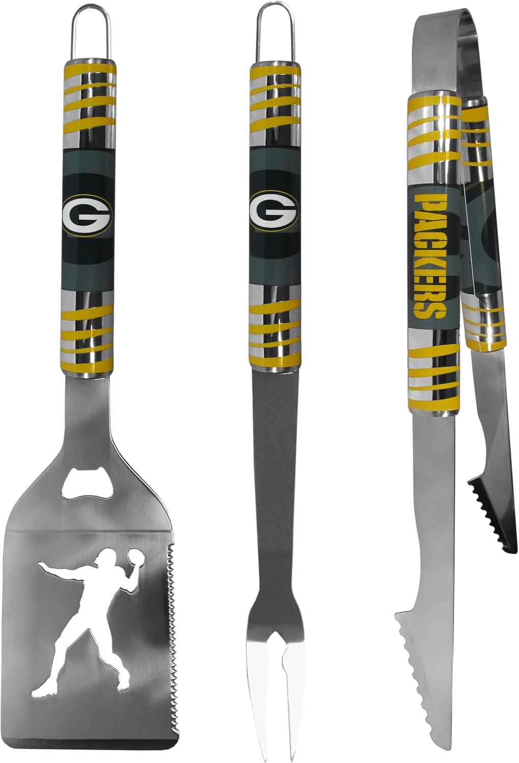 Siskiyou Sports NFL Green Bay Packers 3 pc Tailgater BBQ Tools, One Size, Team Colors