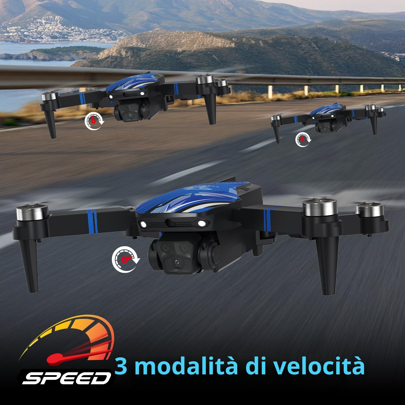 TT19LCD Drone con Fotocamera 4K per Adulti, Droni con 2,8 Pollici Schermo LCD Professionisti, Motore Brushless, Evitamento Ostacoli 270°, Mantenimento dell'altitudine RC Quadcopter per Principianti
