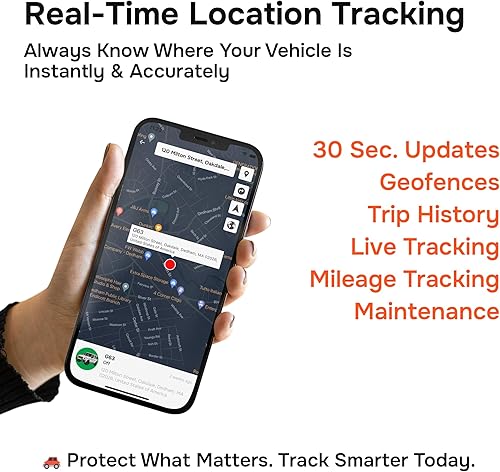 Miniatura 3 de Rastreador GPS para vehículos, sin tarifa mensual, sin suscripción, SIM 4G y datos incluidos, seguimiento de kilometraje, flotas comerciales