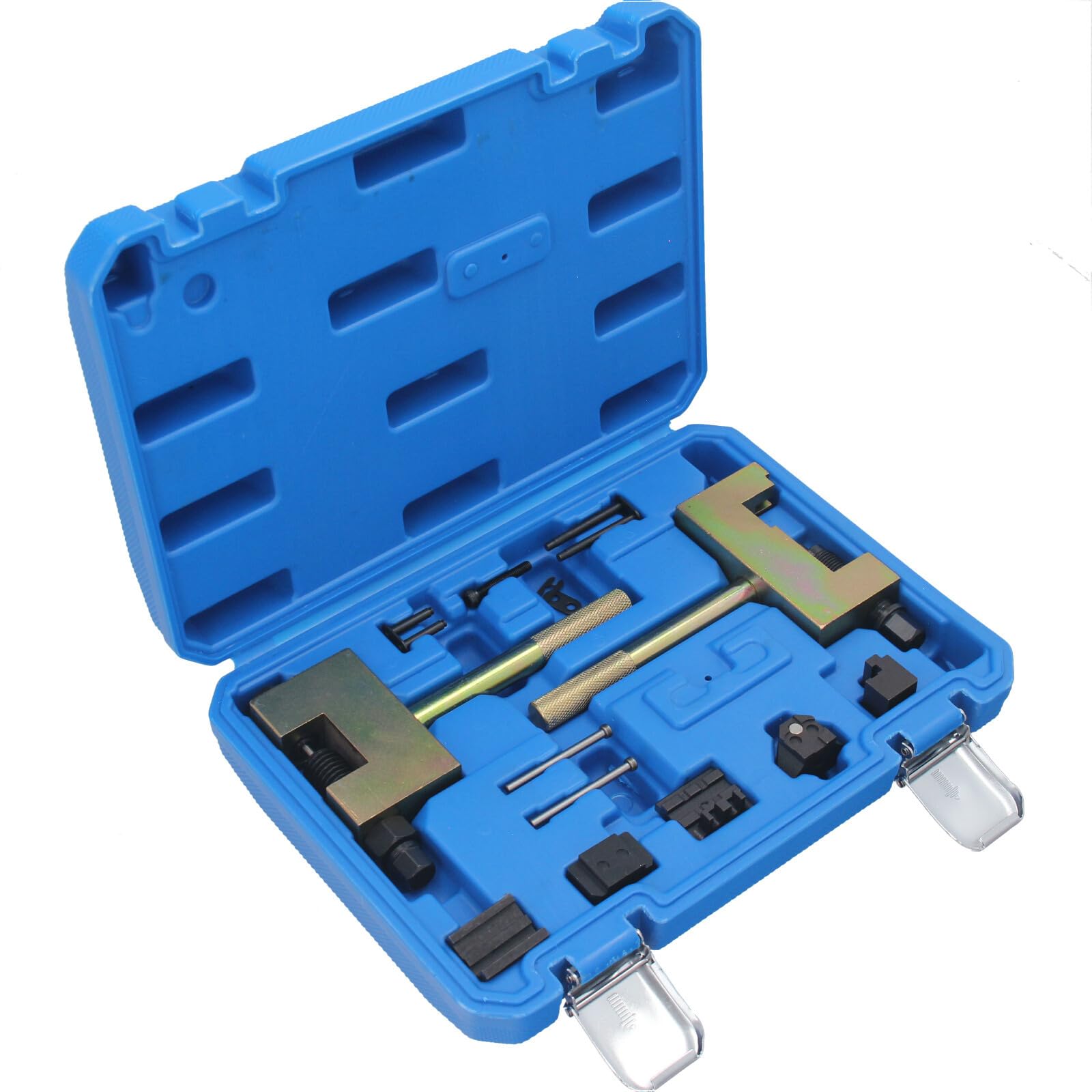 Kit de rivetage et dérivetage de chaînes GEPCO Profi compatible avec Mercedes-Benz M271 M272 M273 M642 M651 CDI - Ensemble d'outils de séparation et de montage - avec boîte de rangement robuste