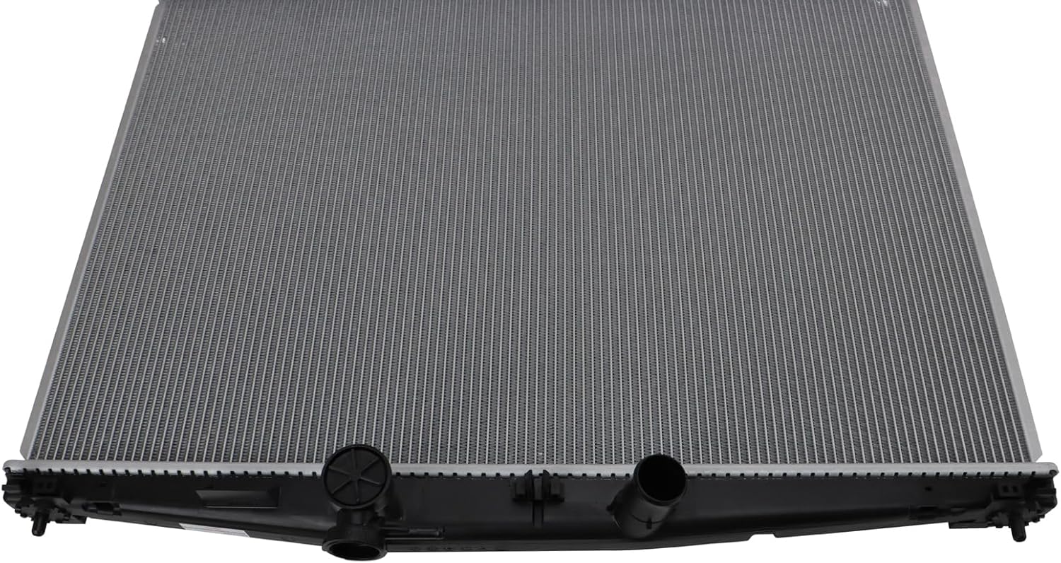 TRQ Radiator 1 Row Aluminum Core Compatible with 2014-2016 Toyota Highlander V6 3.5L with Tow Package