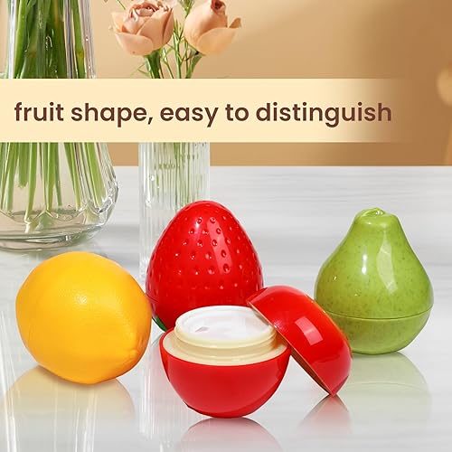 Miniatura 6 de ITYSERI Tarros de crema de viaje de frutas de 30 g1.05 oz con tapas, contenedor de tamaño de viaje recargable, a prueba de fugas, estuche vacío para