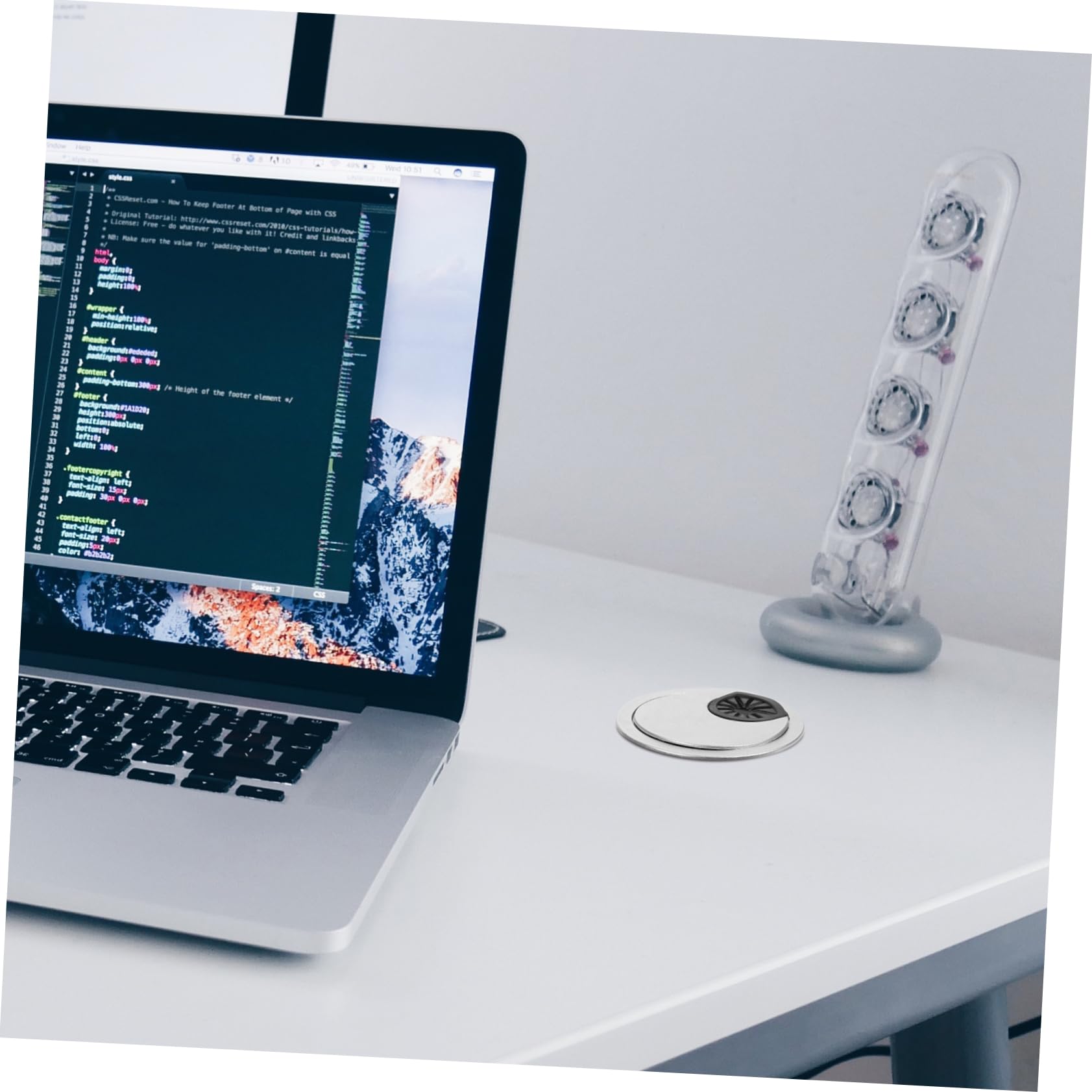 CIYODO Desktop Cord Hole Covers 20pcs Round Cable Grommets Abs Plastic Office Desk Wire Grommet Organizer Cable Management