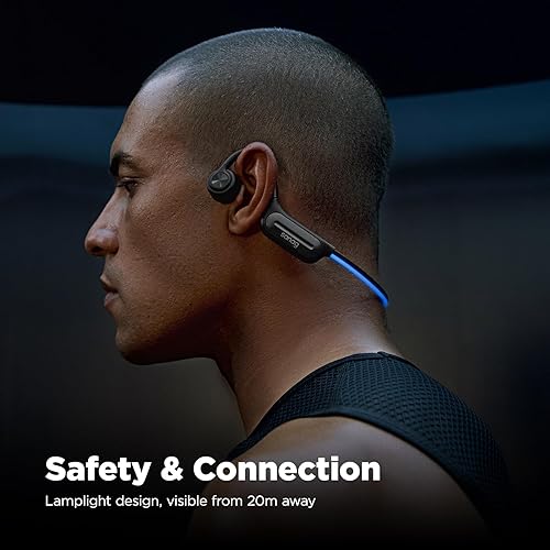 Miniatura 2 de SANAG Auriculares deportivos Bluetooth de conducción ósea de oreja abierta, IPX8 impermeables auriculares inalámbricos para natación, diseño de luz