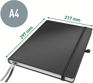 Leitz 44710095 Complete notebook (A4 checkered) black
