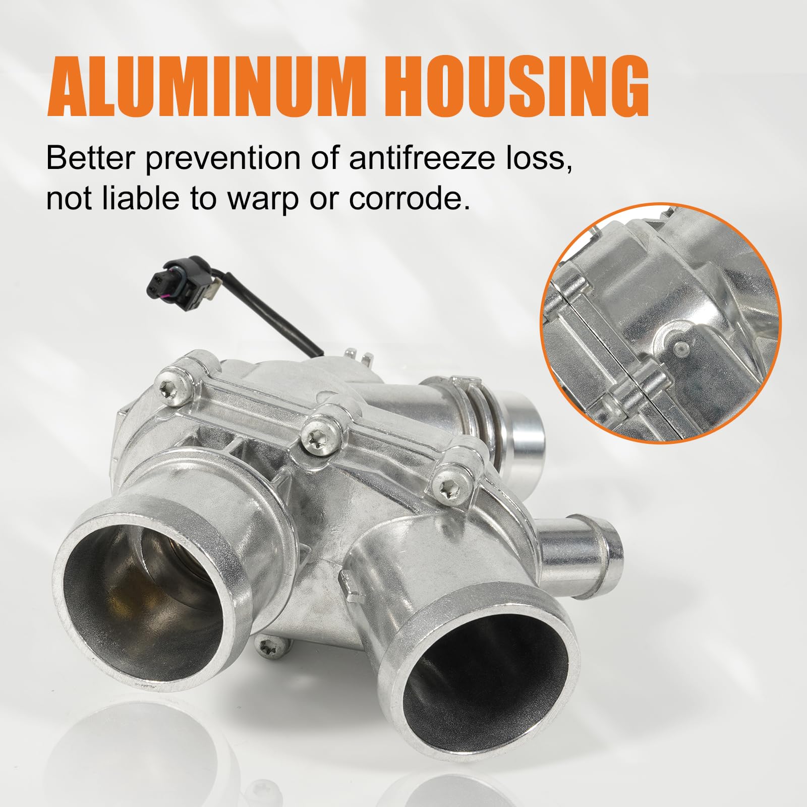 Aluminum Thermostat Housing W/ Sensor For 07-2010 Ford