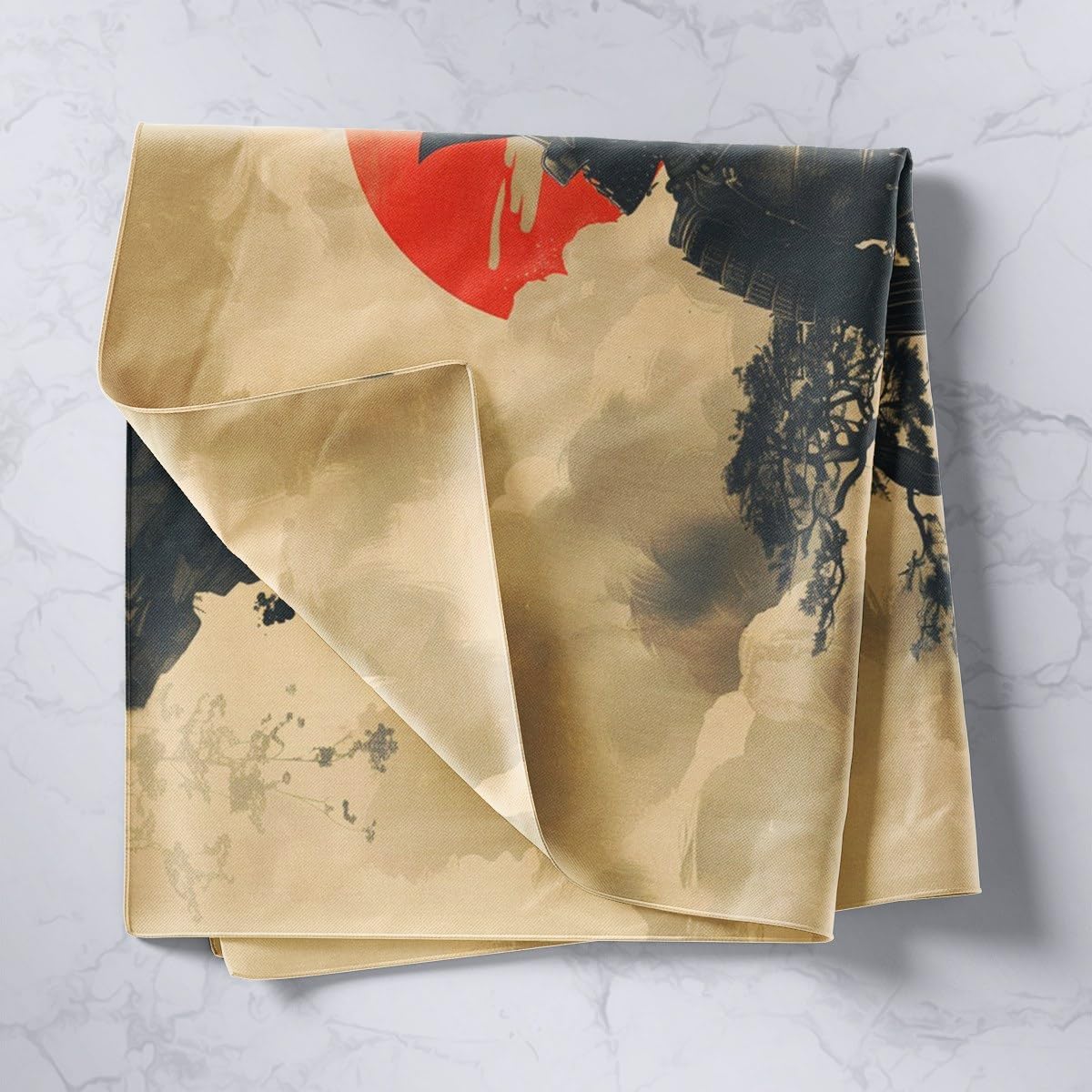 Feelyou Japanese Style Tapestry Samurai Wall Art for Living Room Bedroom Mount Fuji Wall Hanging Blanket Warrior Bushido Home Decor Large 59 X82 image 2