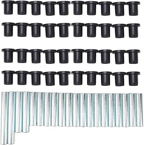 Miniatura 6 de Control Arm Bushing Kit Wear Resistant Replacement for XP 800 Steel ABS 60PCS Black Low for ATV Enthusiasts