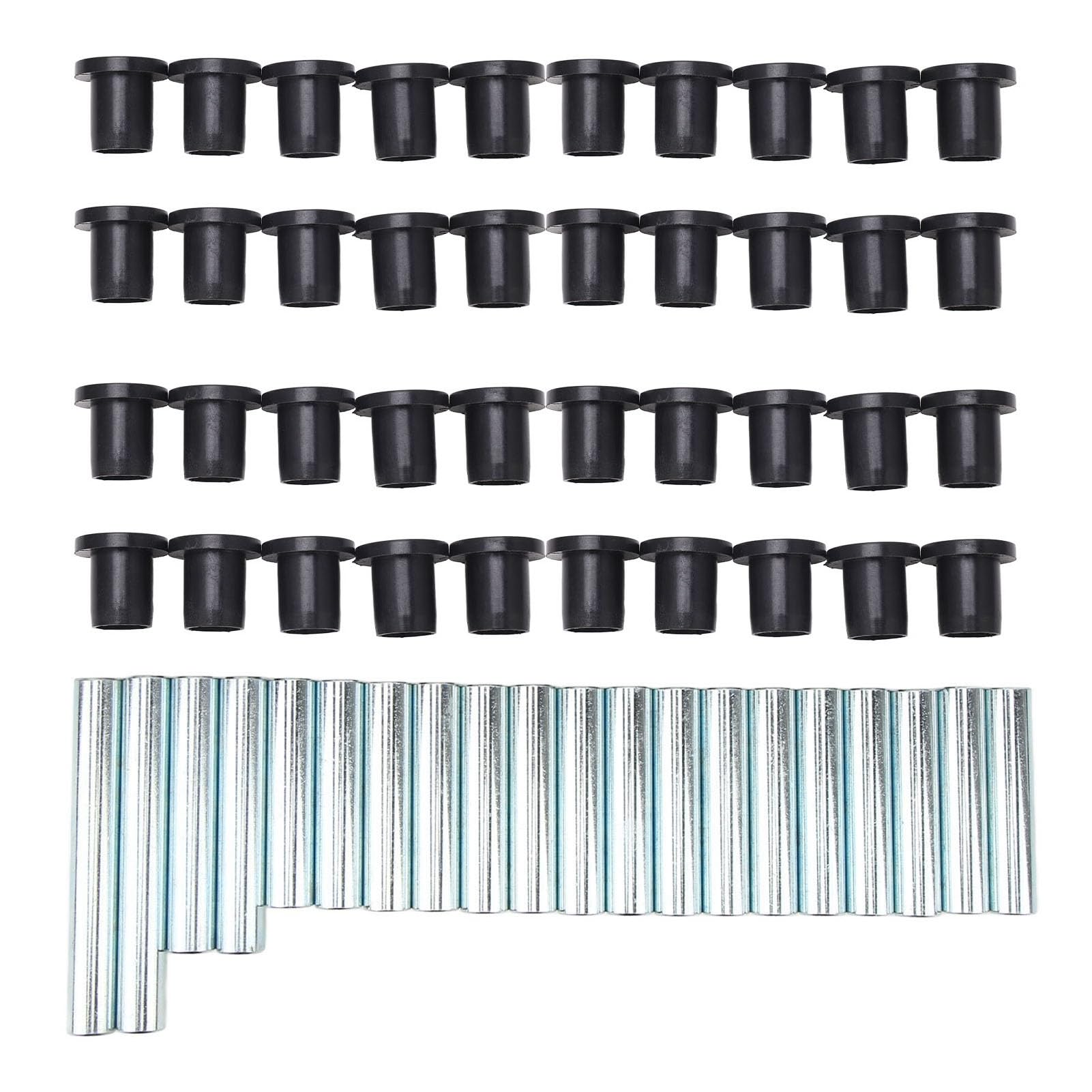 Zestaw tulei wahacza sterującego 60 szt. Czarne tuleje zawieszenia o niskim zużyciu zamiennik dla Polaris XP 800 2010 2014 Stal i materiał ABS 7501097