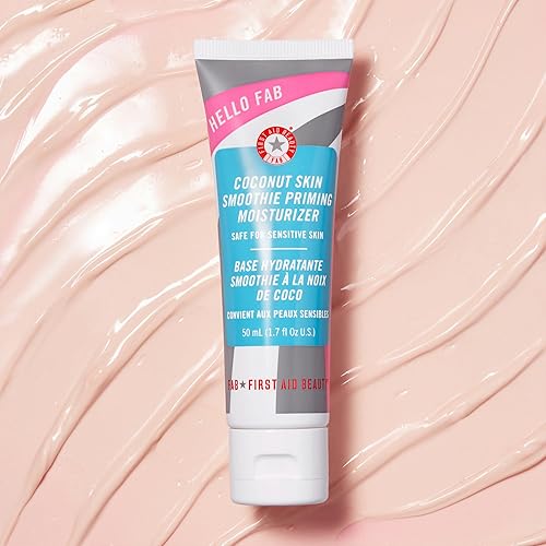 Miniatura 3 de First Aid Beauty Hello FAB - Hidratante de imprimación de batidos de piel de coco, hidratante 2 en 1 y base de maquillaje de 1.7 onzas