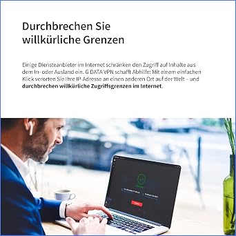 G DATA VPN 10 Devices 1 Year Windows Mac Android iOS Anonymous Surfing Made in Germany Box Including DVD & Webcam Cover