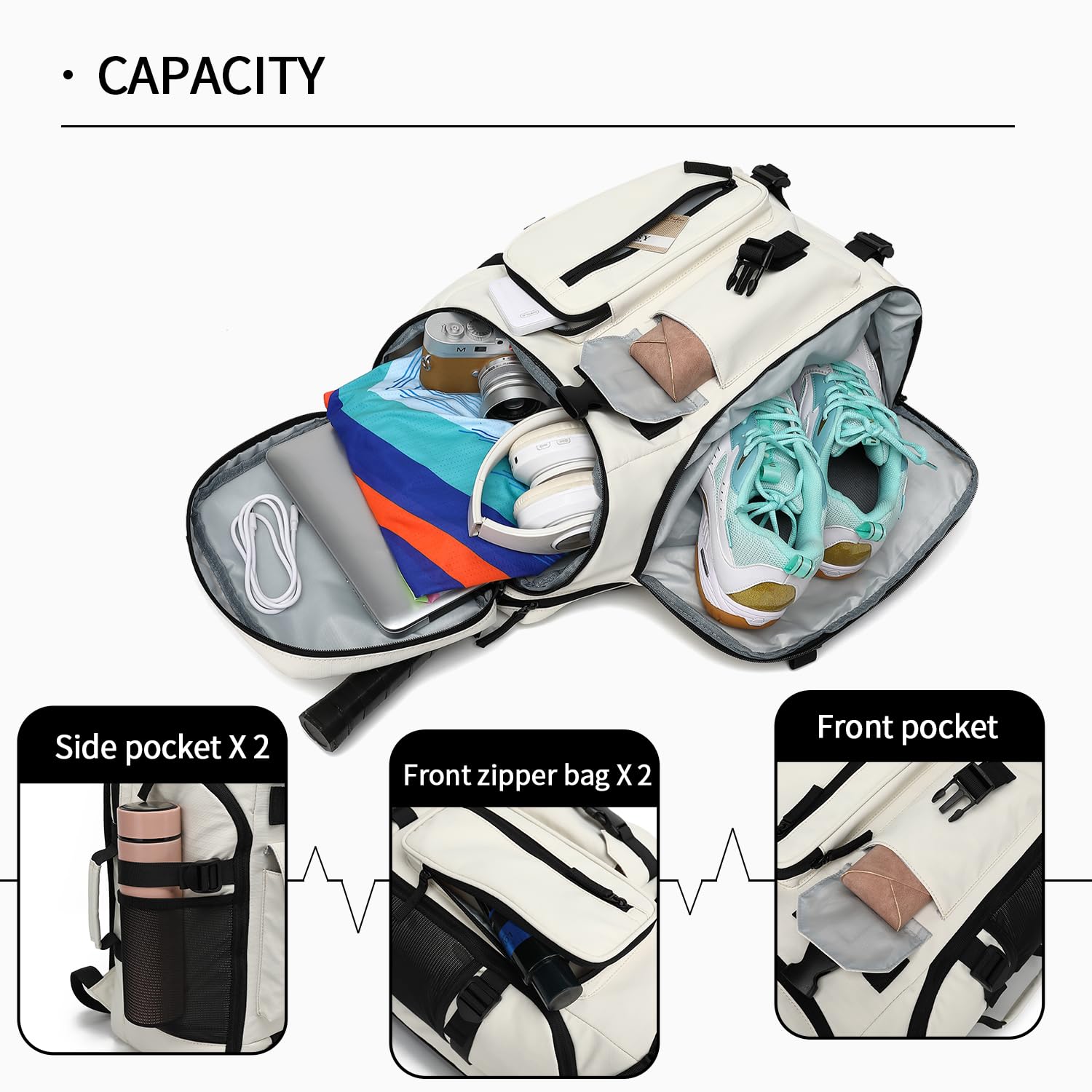 Kalesi Backpack Zaino Donna (Pacco da 1)