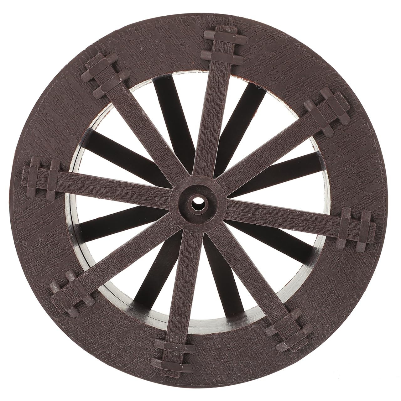 Beaupretty Micro Water Wheel for Fountain with Axle Replacement, Small Brown Plastic Water Wheel Decor to Decorate Fish Tank and Outdoor Garden, for Indoor and Outdoor Use