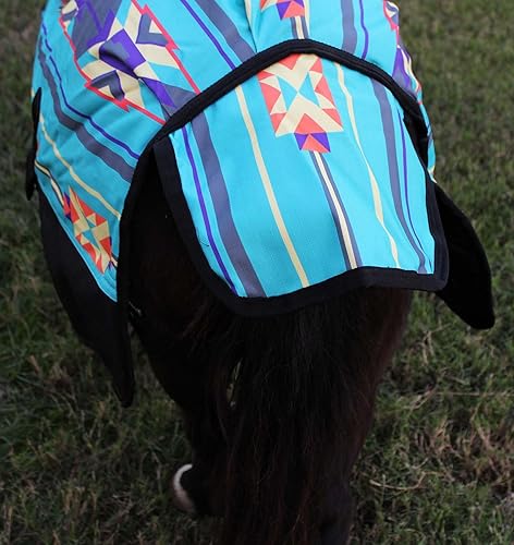 Miniatura 10 de 46" 1200D Manta de invierno para poni, burro, potro, caballo miniatura y caballo destetado CHALLENGER 51979B Marrón floral,Copo de nieve,Rosado hot