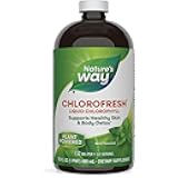 Nature's Way Chlorofresh, Liquid Chlorophyll, Supports Healthy Skin & Body Detox*, Internal Deodorant*, Supports Liver Detoxification Pathways*, Mint Flavored, 16 Fl. Oz