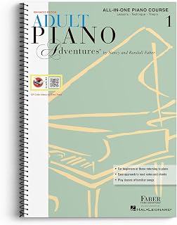 Adult Piano Adventures All-in-One Book 1: Faber Beginner Piano Course for Adults with Chords, Theory & Digital Audio