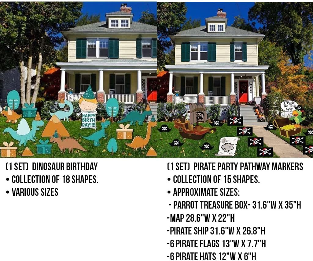 Youth Birthday Yard Card Rental Business Startup Kit, 104 Piece Set, Includes 100 Short Stakes 25 EZ Stakes, VictoryStore Yard Card Starter Kit SK6