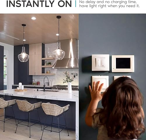 Miniatura 2 de LUXRITE Bombillas LED A19 100 vatios equivalentes a regulables, 3500 K blanco natural, 1600 lúmenes, clasificación de accesorio cerrado, bombillas