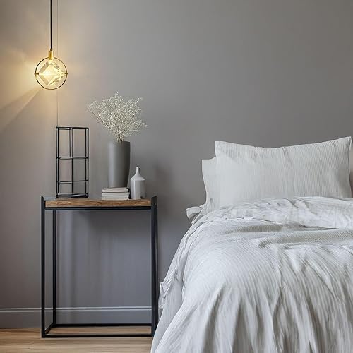 Miniatura 6 de Industrial Rope Pendant Light 13in Iron Frame Shade, 33in Rustic Hand-Woven Hanging Lamp Hemp, Adjustable Farmhouse Ceiling Light Fixture Chandelier