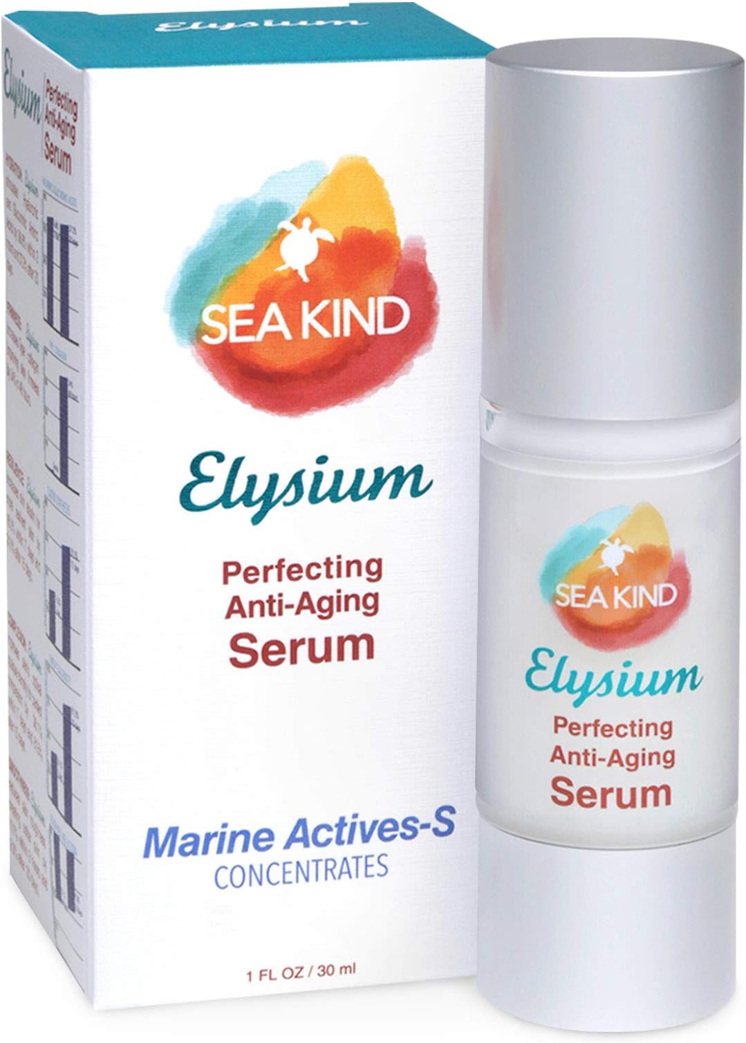 Sea Kind Elysium Perfecting Serum for Face, Anti-Wrinkle, Anti-Aging Skin Serum for Face - Larger 1.7 OZ in New Fully Filled Airless Pump