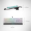 Alienware Yeni Düşük Profilli RGB Oyun Klavyesi AW510K Işık, Anahtar Başına Alienfx RGB Aydınlatma, Medya Kontrolleri ve USB Geçişi, Cherry MX Düşük Profilli Kırmızı Anahtarlar, Ay Işığı