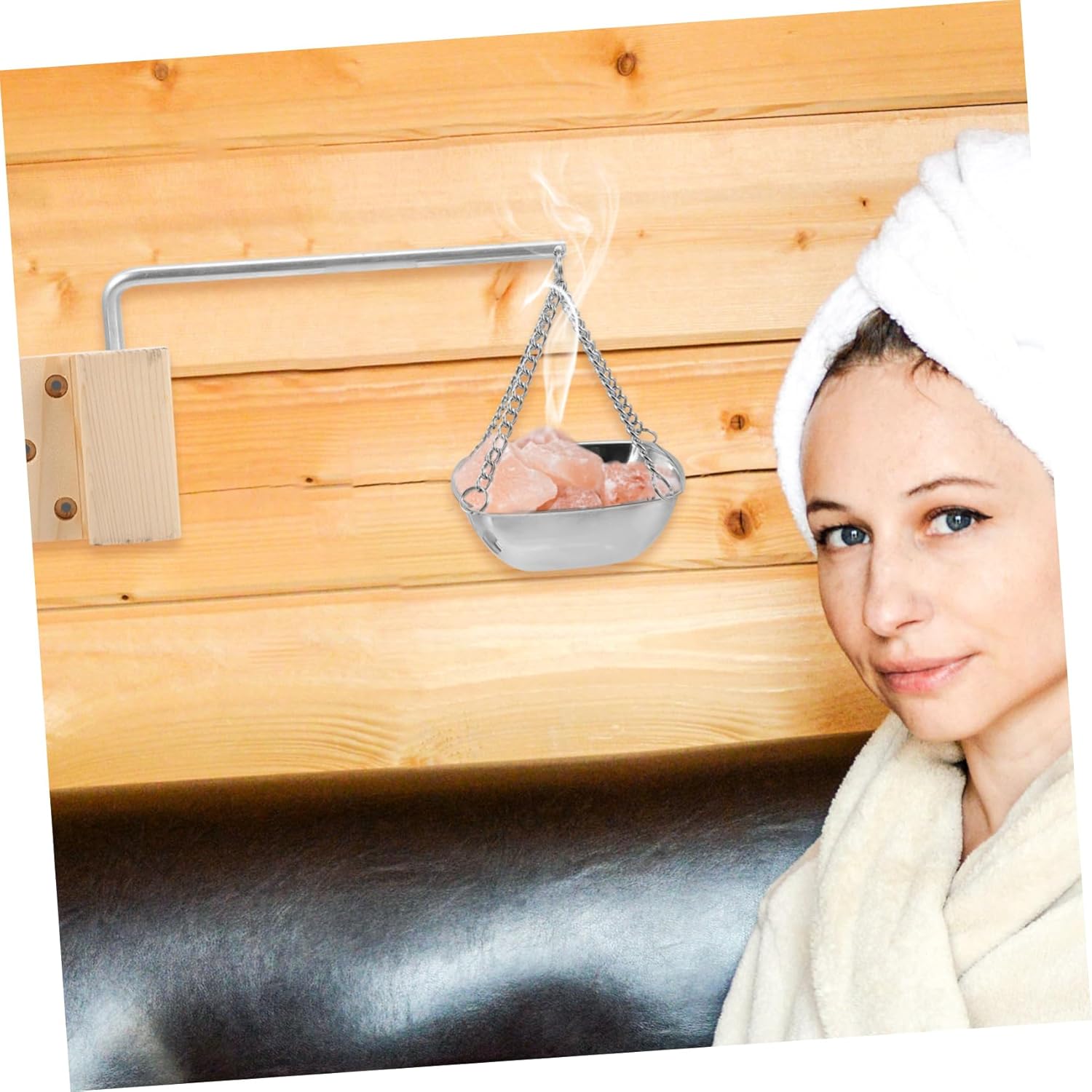 1set Stainless Steel Aromatherapy Bowl for Sauna Essential Oil Storage Container and Practical for and Wellness Use