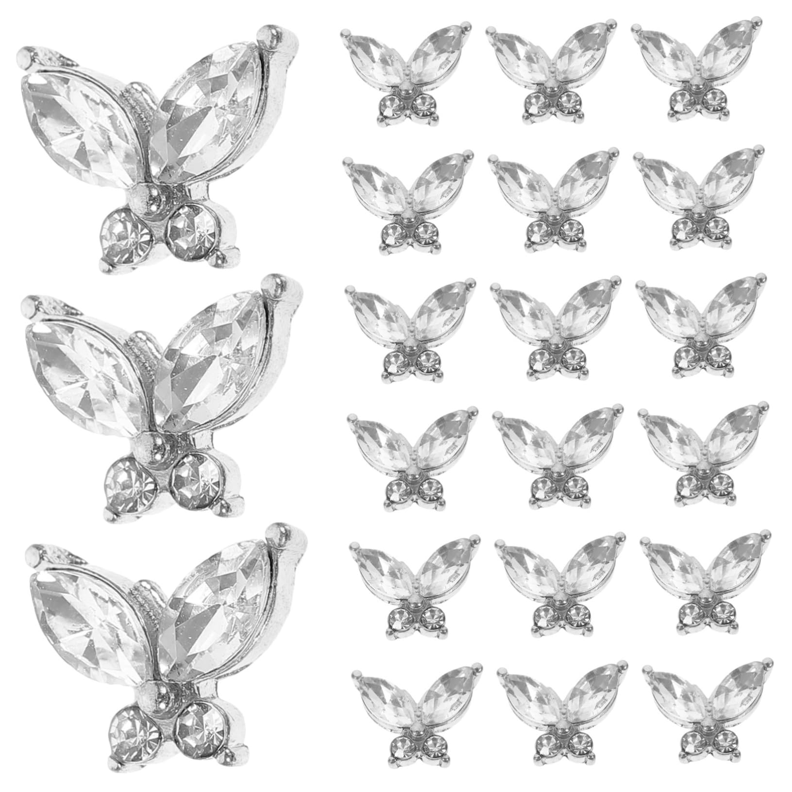 80 piezas Nail Art Accesorios Clavos Colgante Arte de Uñas Pequeñas Piedras de Arte de Uñas Piedras de Manicura Accesorios de Navidad para Uñas Colgantes de Navidad