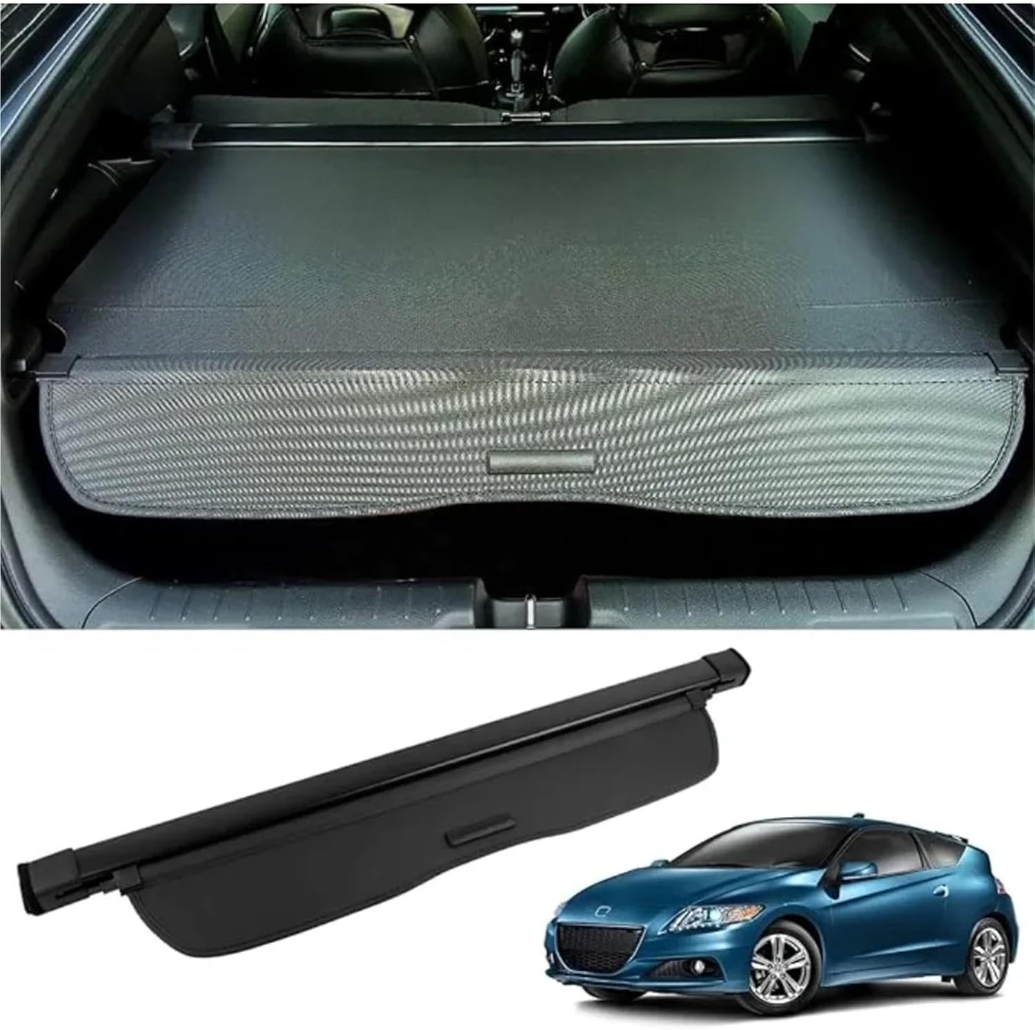 Car Interior Retractable Rear Trunk Cargo Luggage Security Privacy Shade Shield Cover Organizer for Honda CR-Z 2011-2016