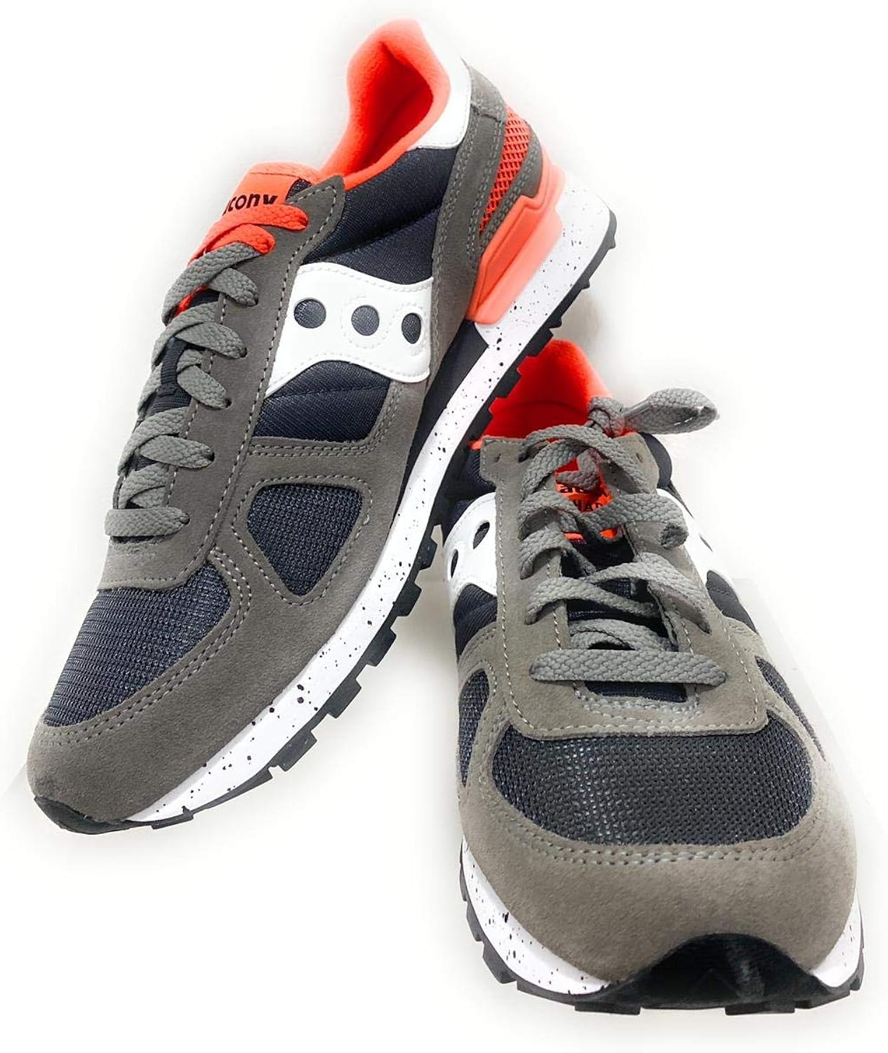 Saucony Kids Boys Shadow Original Lace Up Sneakers Shoes Casual - Grey,Orange : Clothing, Shoes & Jewelry