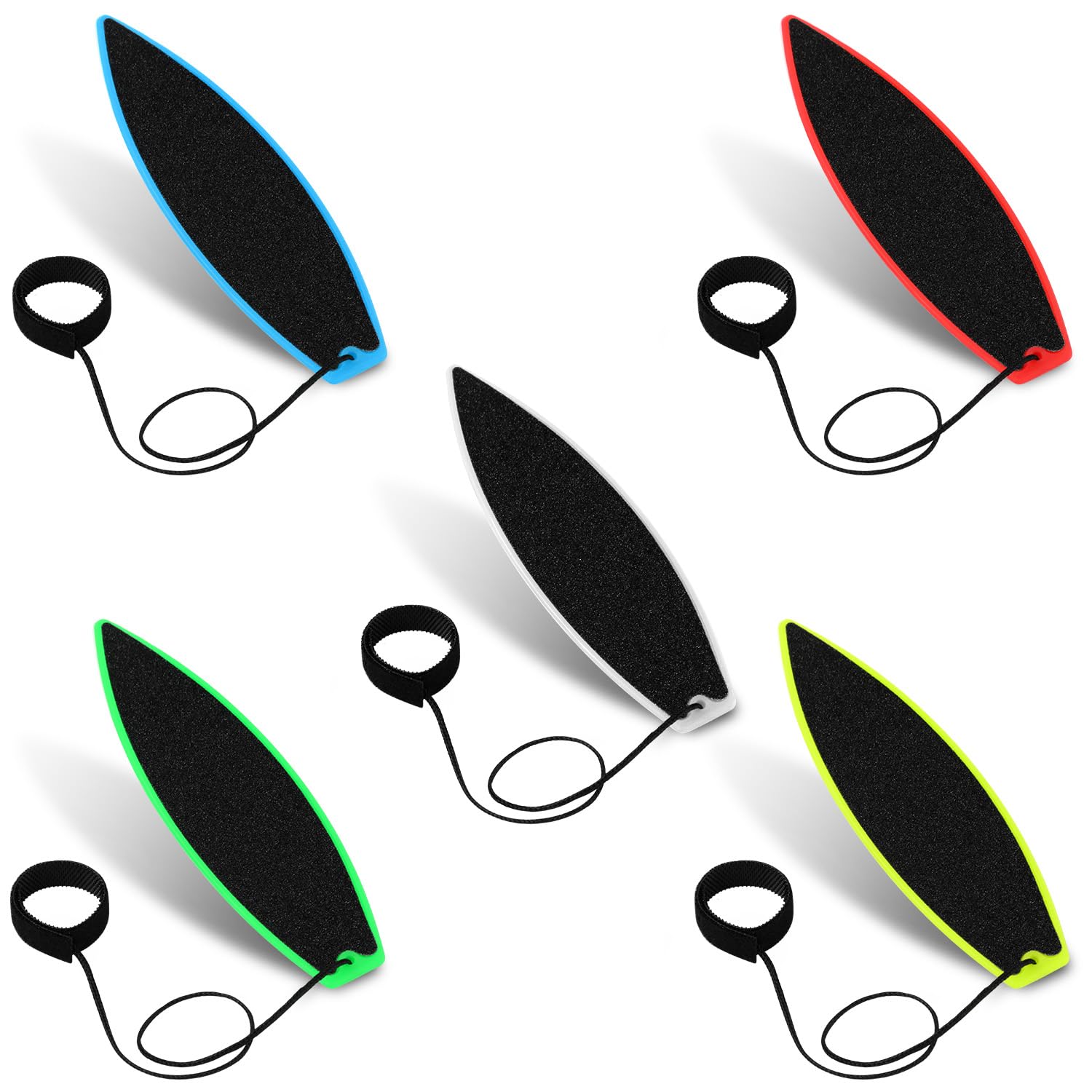 SAVITA 10pcs Surf Boards for Fingers, Mini Surfboard Toys (5 Colors)