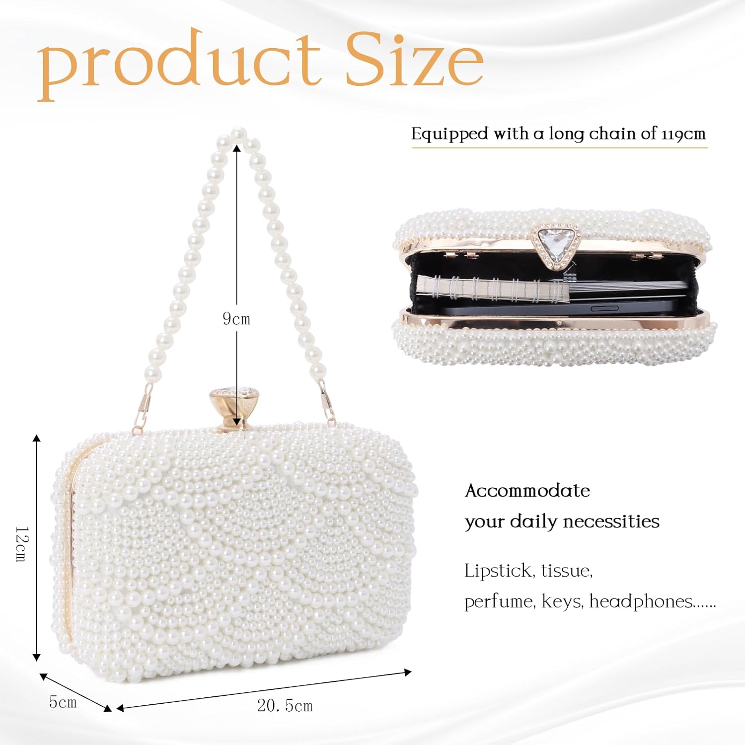 Pearl clutch and evening bag - België Pearl clutch and evening bag - België