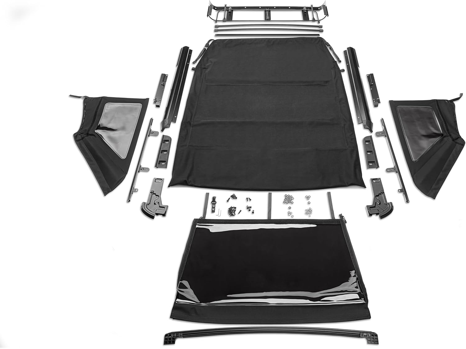 HAVOC OFFROAD Voyager Fastback Top for Ford Bronco | Two-Piece Top, Easily Opens From the Inside, Premium Twill, Removable Side & Rear Windows | HFB-09-102 | 2021-2025 Ford Bronco 2-Door