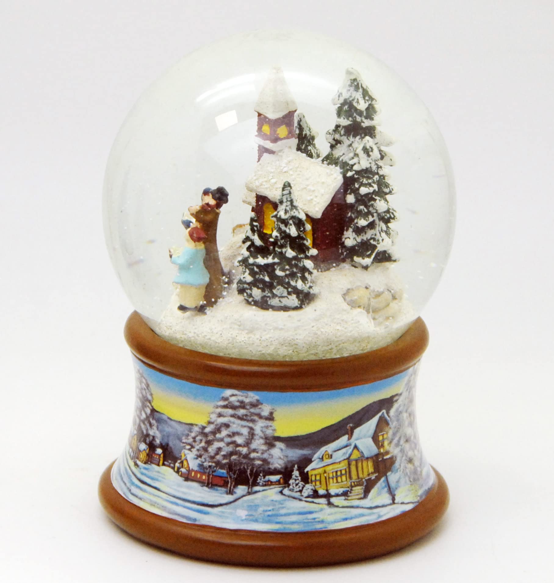 Sfera di neve nostalgica, romantica, per passeggiate invernali, 10 cm di diametro