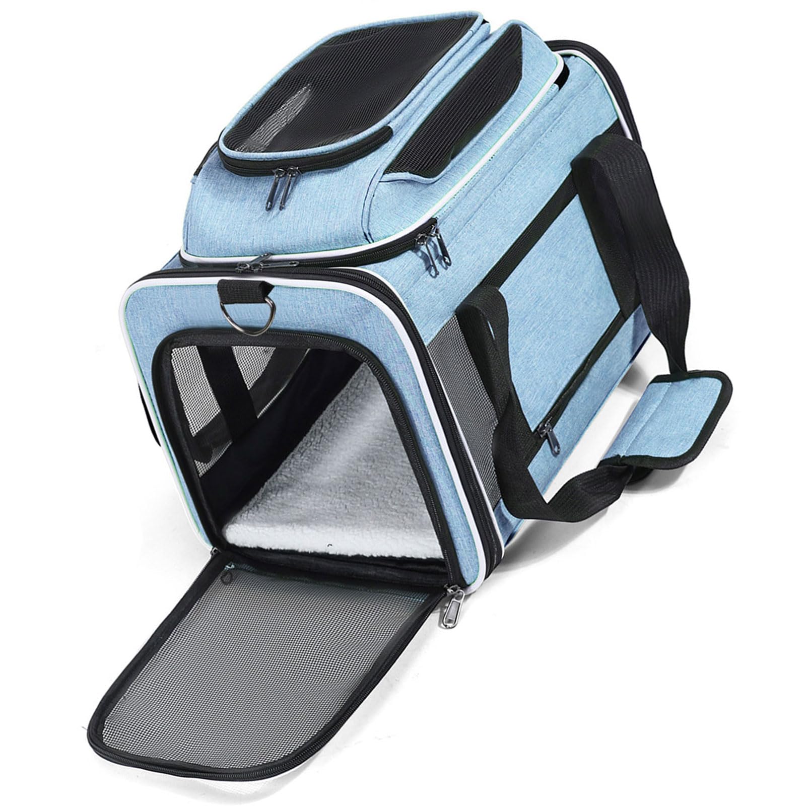 Sac de transport portable pour chat idéal pour les trajets en train