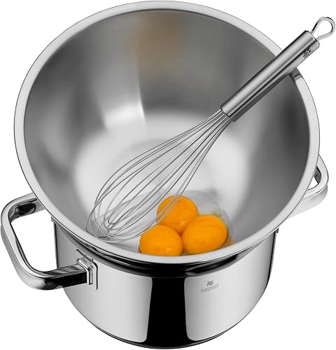 WMF Gourmet Set de Bols 4 pièces, bols de cuisine en acier inoxydable 0,75 l – 2,75 l, bol mélangeur en acier inoxydable, saladier, bol de service, Cromargan, empilables - 6