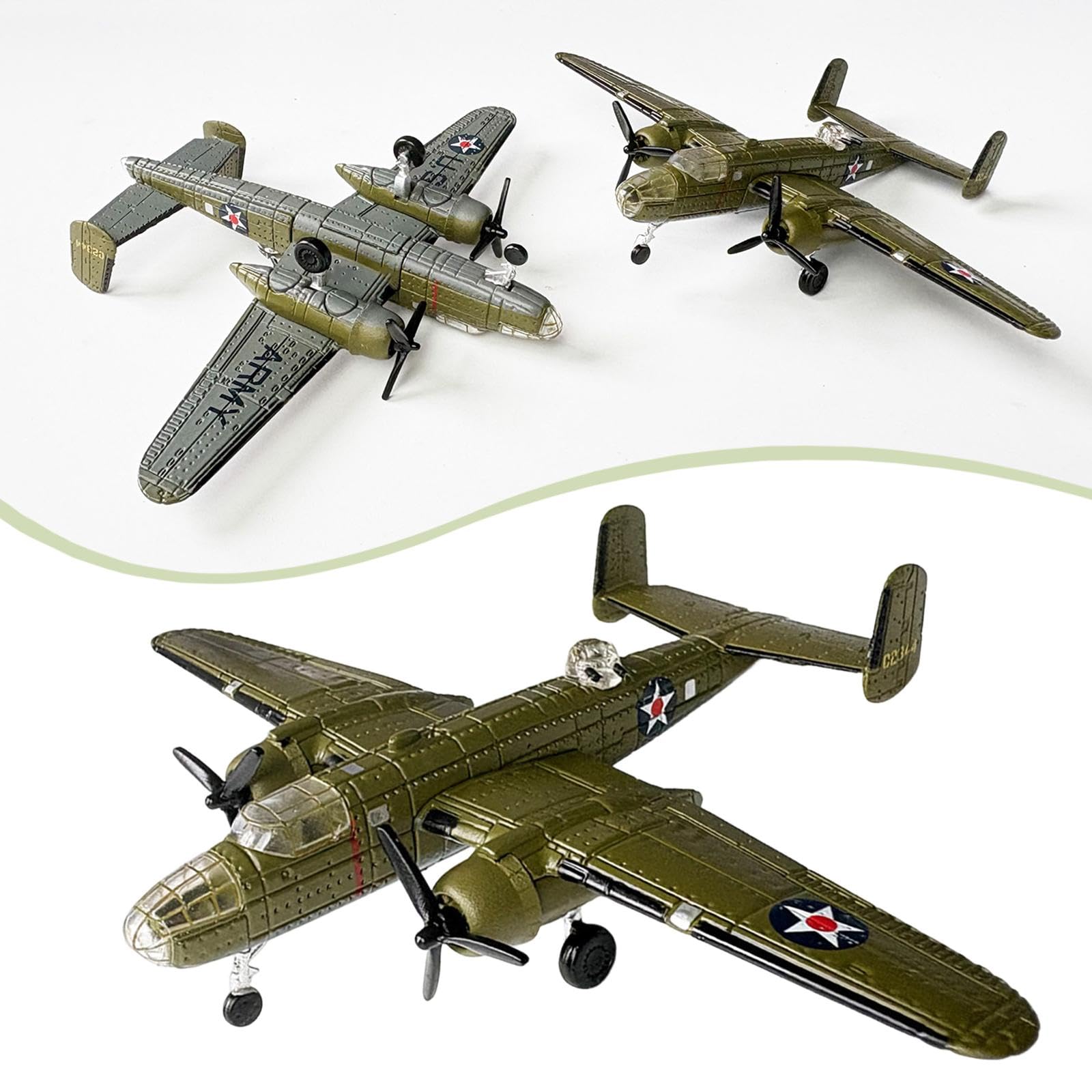Oshhni Modello di Aereo B25 in 1:200 – Decorazione da Scrivania per