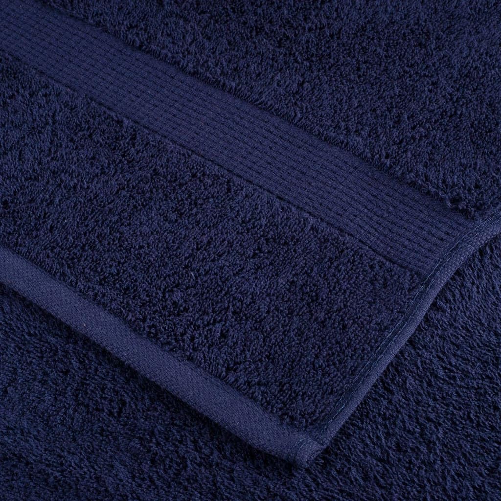 SOLUND Juego de 2 toallas de mano, color azul marino, 100 x 200 cm, 600 g m2, 100% algodón, hilado en anillos, absorbente, secado rápido, certificado Oeko Tex Standard 100, para baño, sauna