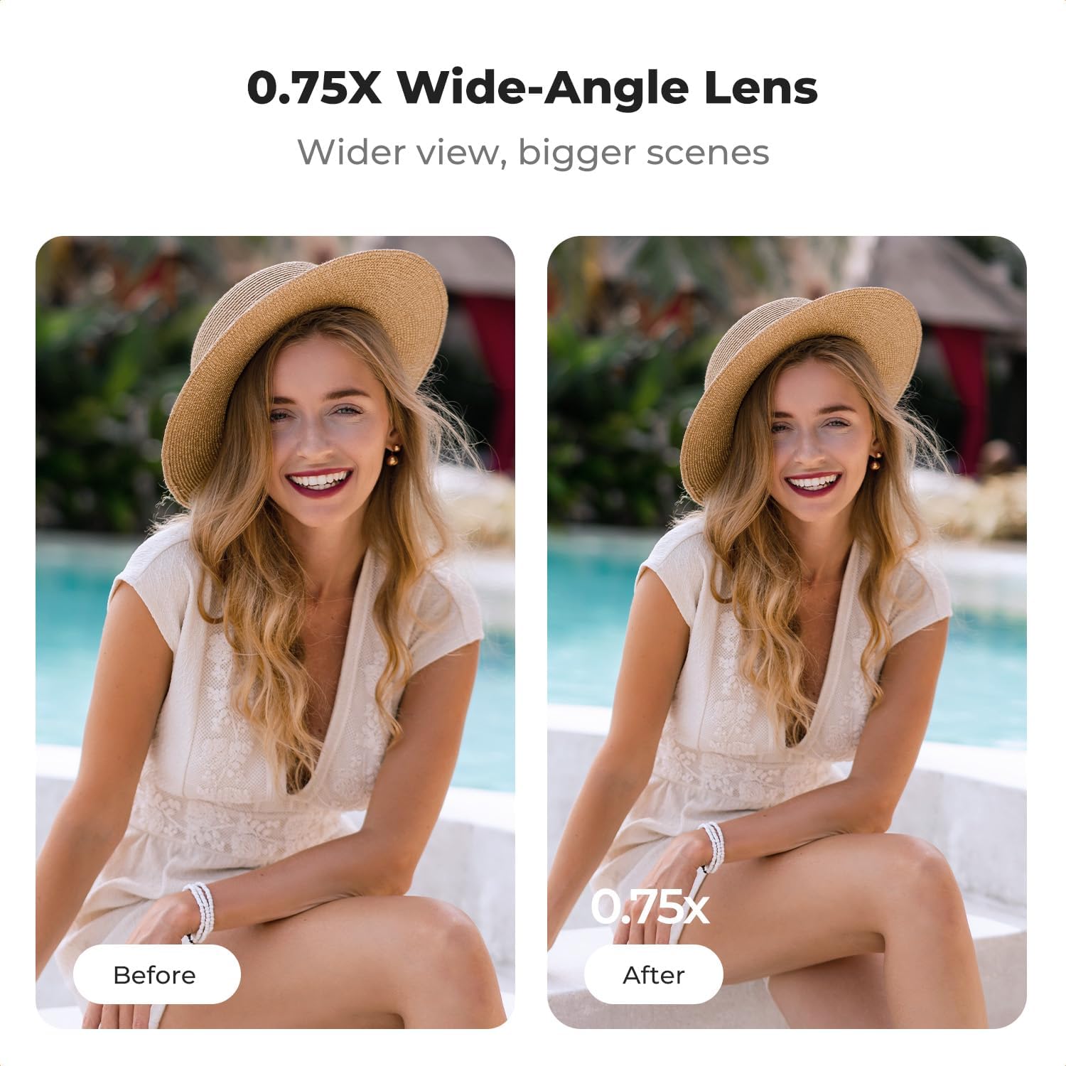 K&F CONCEPT Magnetic Wide Angle Lens & 1/4 Black Diffusion Filter Set Compatible with DJI Osmo Pocket 3, 2 Pack Wide-Angle Lens Black Diffusion 1/4 Filter, Magnetic Attach/Multi-Coated/Optical Glass