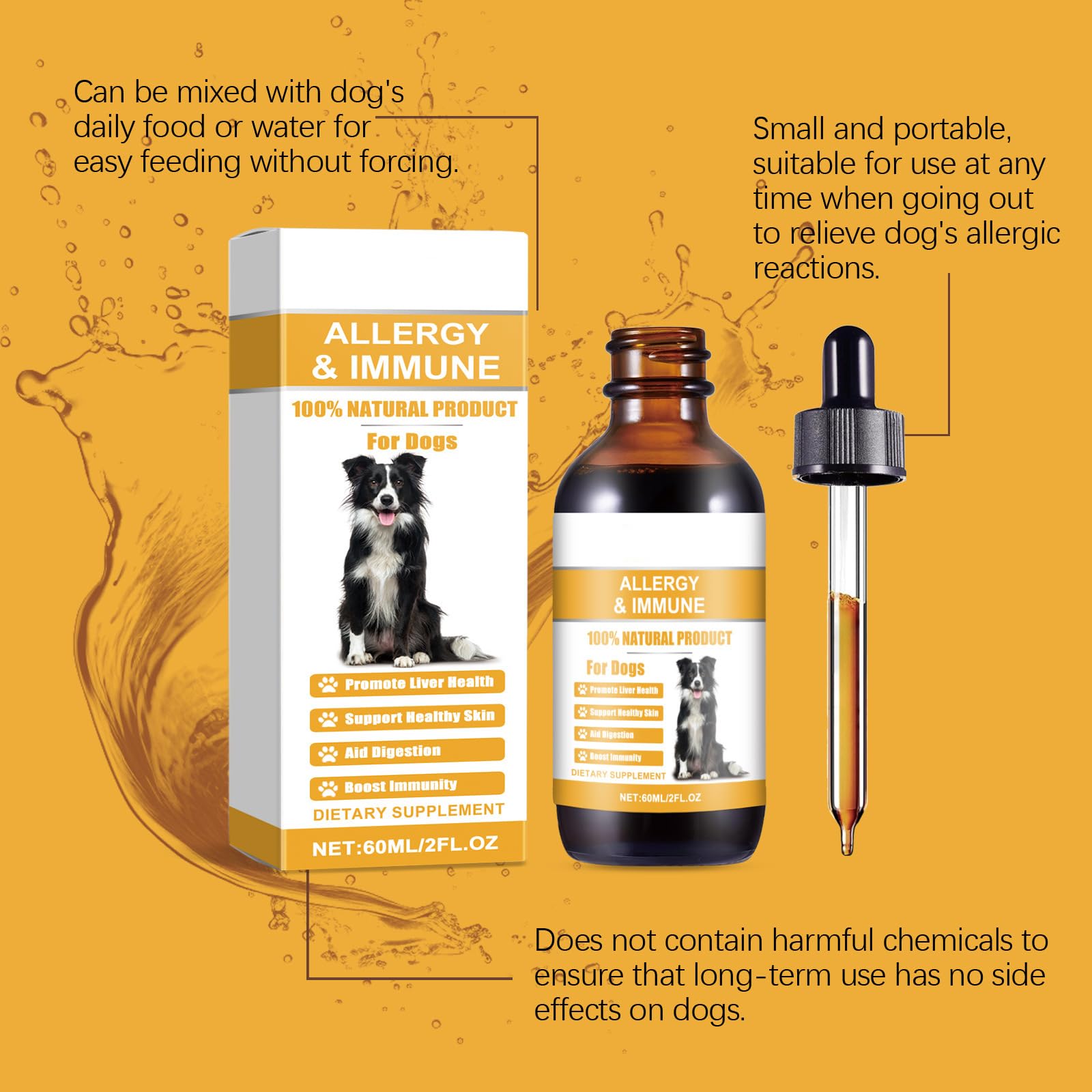 Dog Yeast Infection Treatment, Yeast Infection Treatment for Dog Itchy Skin & Ear Relief, Soothes Allergies & Itching - Image 2