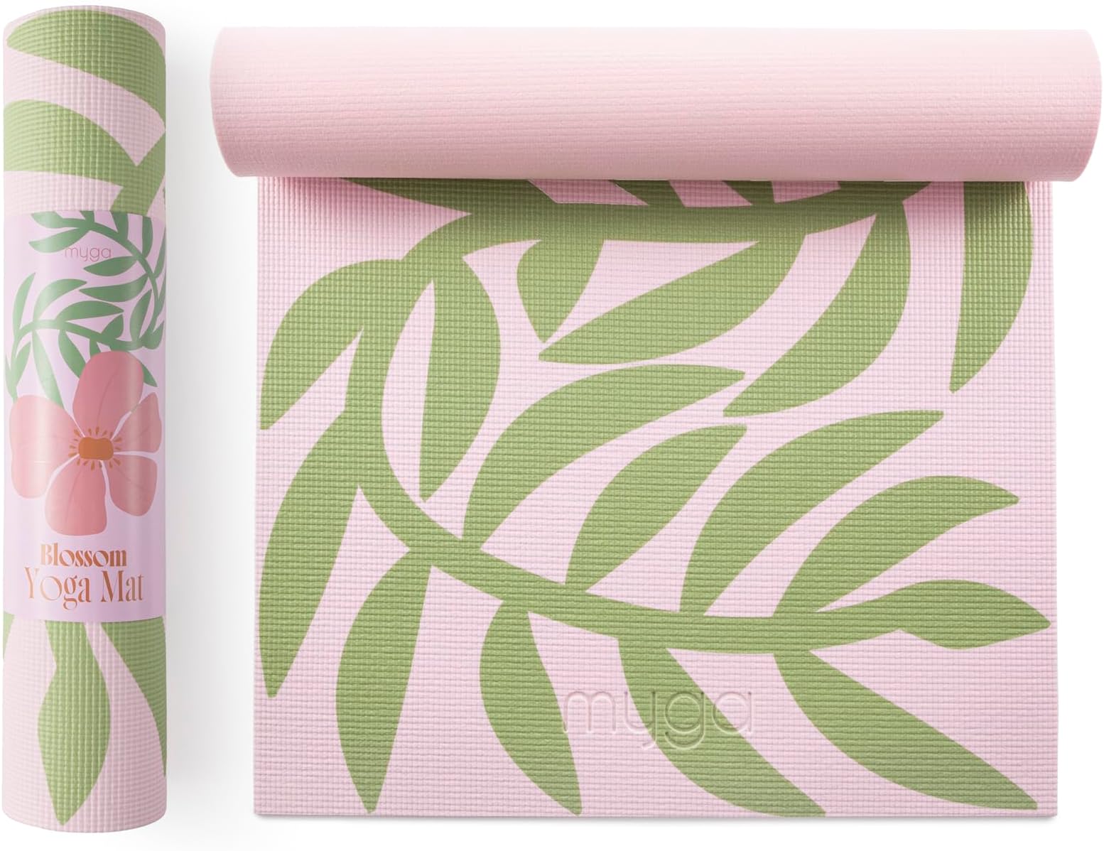 Myga 6mm Printed Yoga Mat - Non-Slip Exercise Mat for Men & Women - Thick & Comfortable for Yoga, Pilates & Meditation - Lightweight & Durable for Home, Gym & Travel - 173cm x 61cm