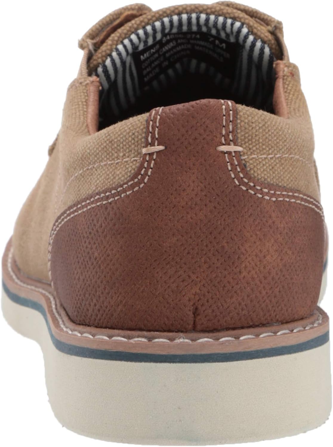Nunn Bush Mens Barklay Canvas Plain Toe Oxford Lace Up - Image 3