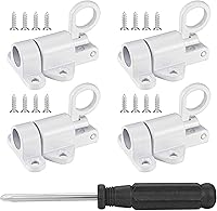 Vista 1 de 4 pestillos autobloqueantes, pestillo de puerta de resorte para valla de madera, pestillos automáticos de puerta resistentes de seguridad, cierre