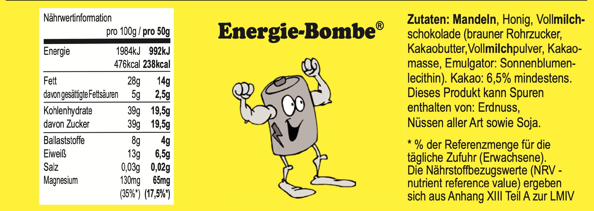 Seitenbacher 12er Pack Energie Riegel I Bergsteiger I Energiebombe I Energizer I Hafer I Fitness I Müsli I Sport I 24.0 I glutenfrei I ∑ 2600 kcal / 10.880 kJ (11 x 50 + 1x 70g)
