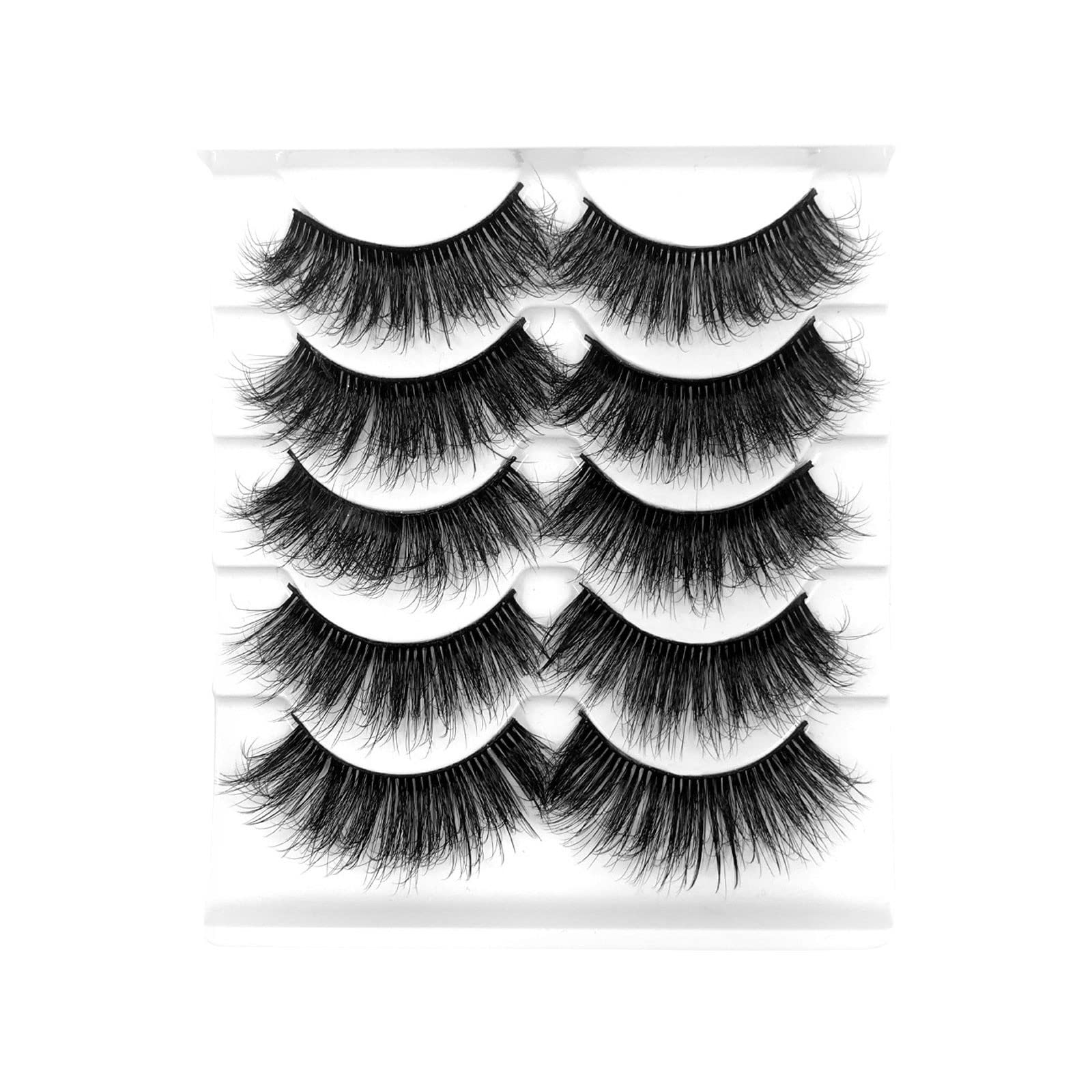 Eyelash Kits for Starters 8D Multipack Fake Style Lashes Faux Mink Lashes Pack Eyelashes 10 False Pairs Volume